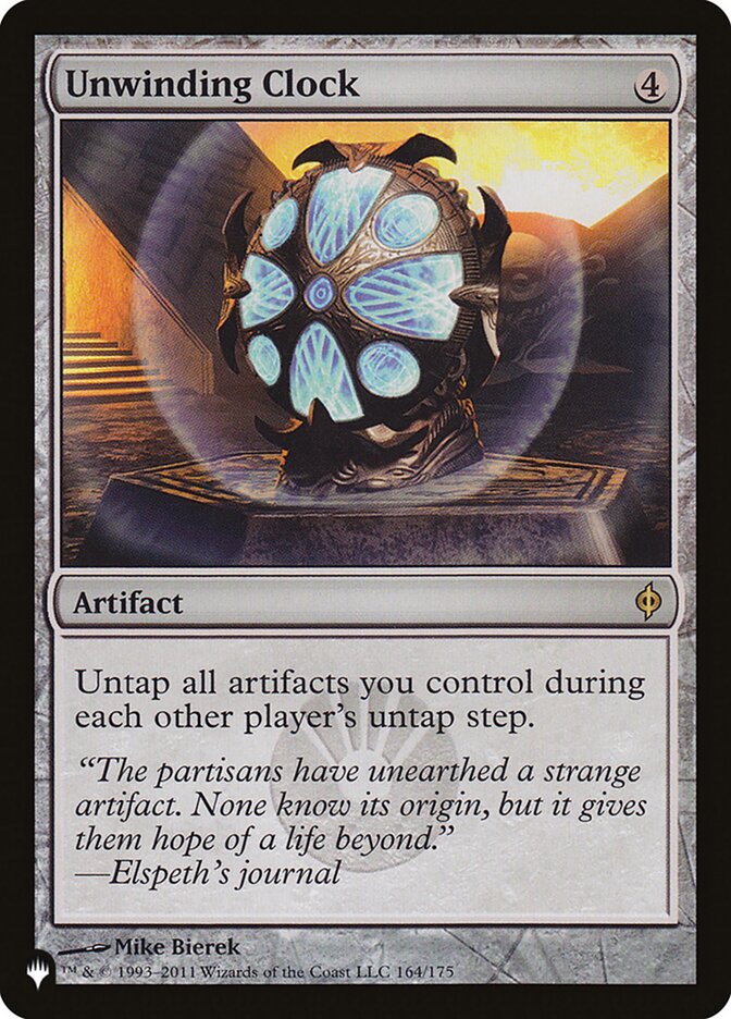 Unwinding Clock [The List] | The Time Vault CA