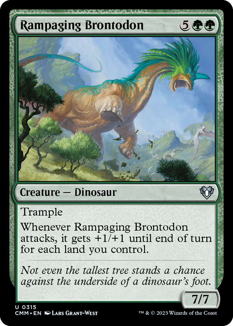 Rampaging Brontodon [Commander Masters] | The Time Vault CA