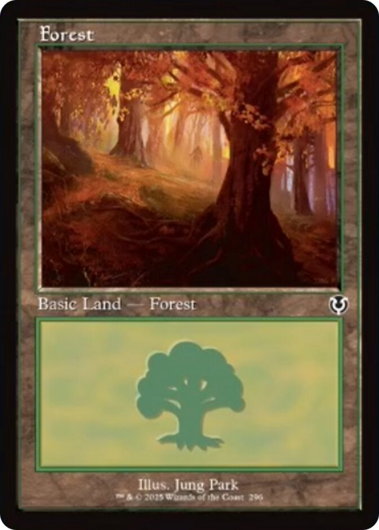 Forest (296) (Retro Frame) [Innistrad Remastered] | The Time Vault CA