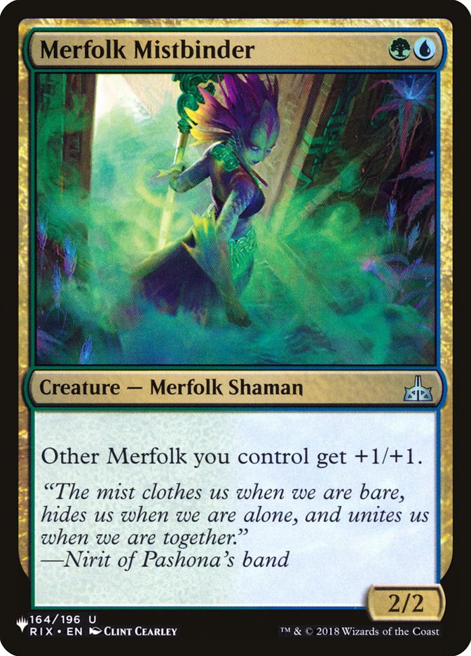 Merfolk Mistbinder [The List] | The Time Vault CA