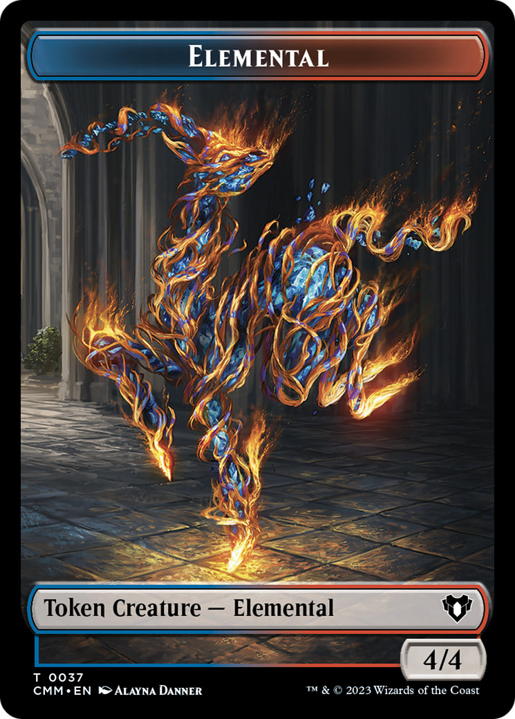 Elemental Token (37) [Commander Masters Tokens] | The Time Vault CA