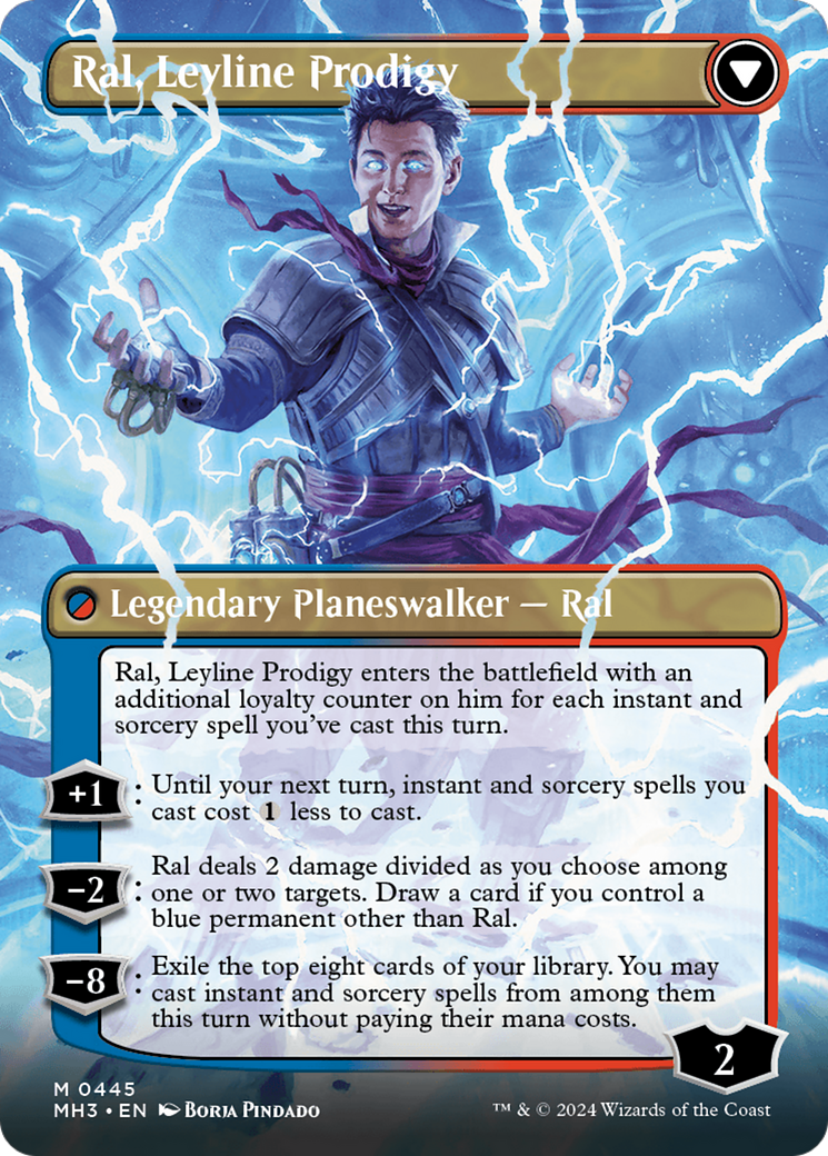 Ral, Monsoon Mage // Ral, Leyline Prodigy (Borderless) [Modern Horizons 3] | The Time Vault CA