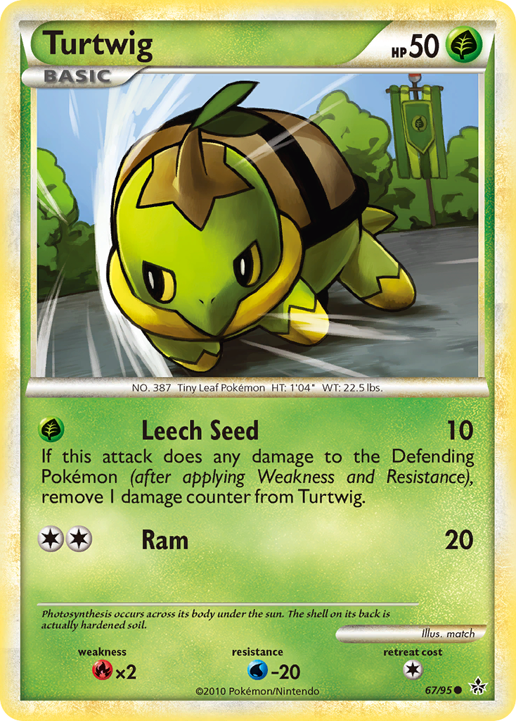 Turtwig (67/95) [HeartGold & SoulSilver: Unleashed] | The Time Vault CA