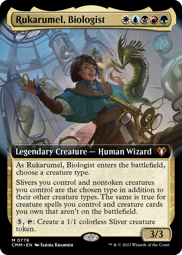 Rukarumel, Biologist (Extended Art) [Commander Masters] | The Time Vault CA