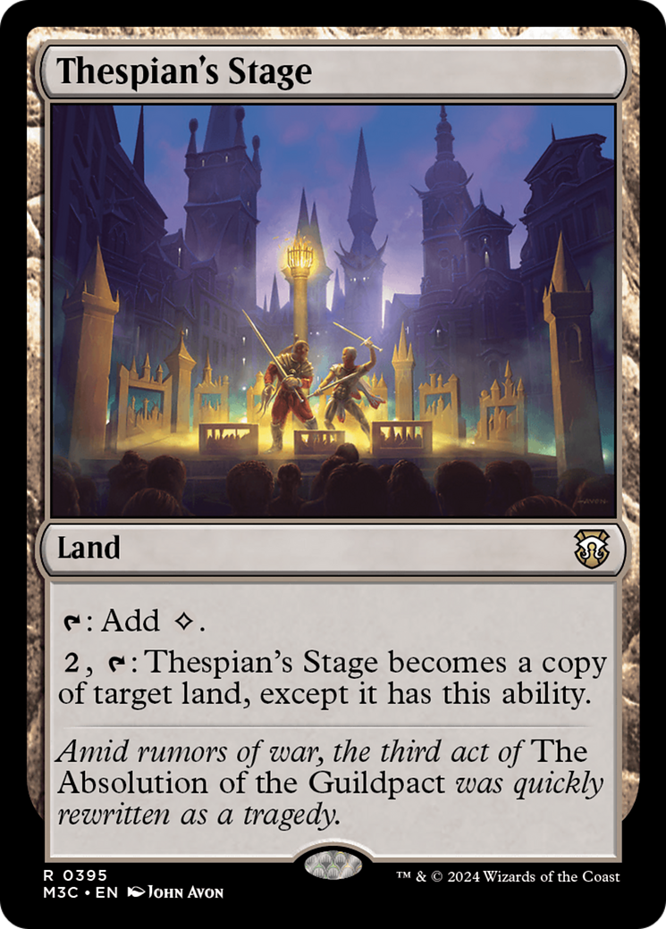 Thespian's Stage (Ripple Foil) [Modern Horizons 3 Commander] | The Time Vault CA