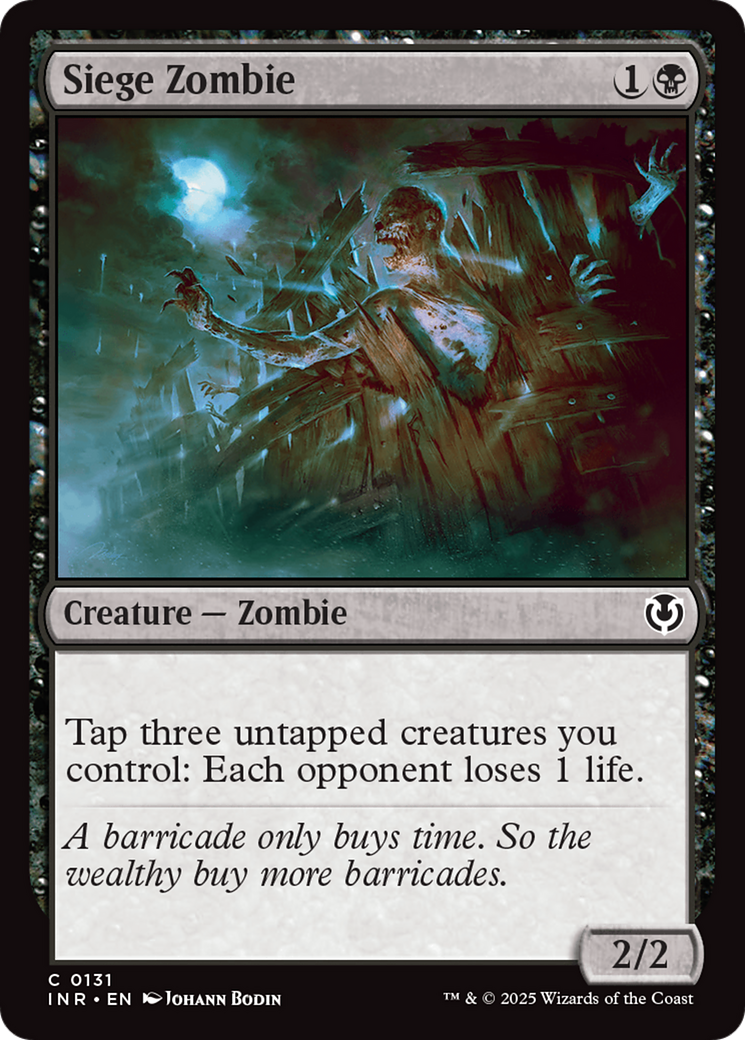 Siege Zombie [Innistrad Remastered] | The Time Vault CA