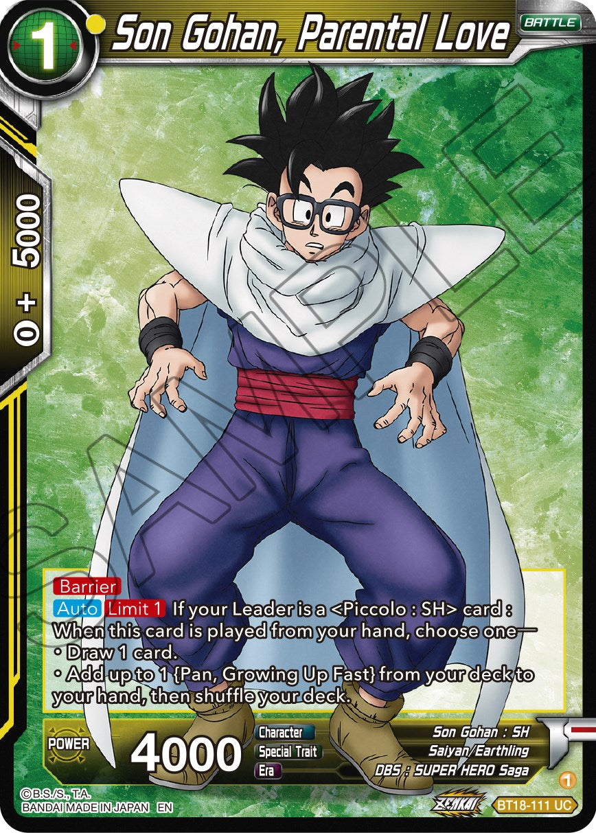Son Gohan, Parental Love (BT18-111) [Dawn of the Z-Legends] | The Time Vault CA