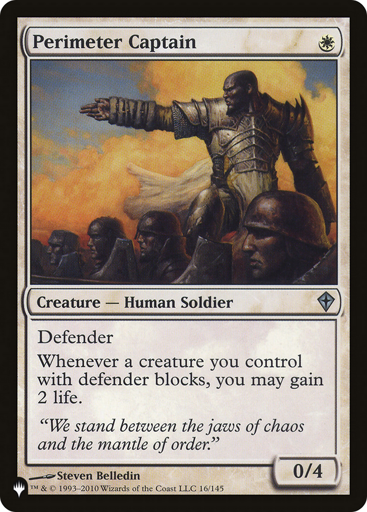 Perimeter Captain [The List] | The Time Vault CA