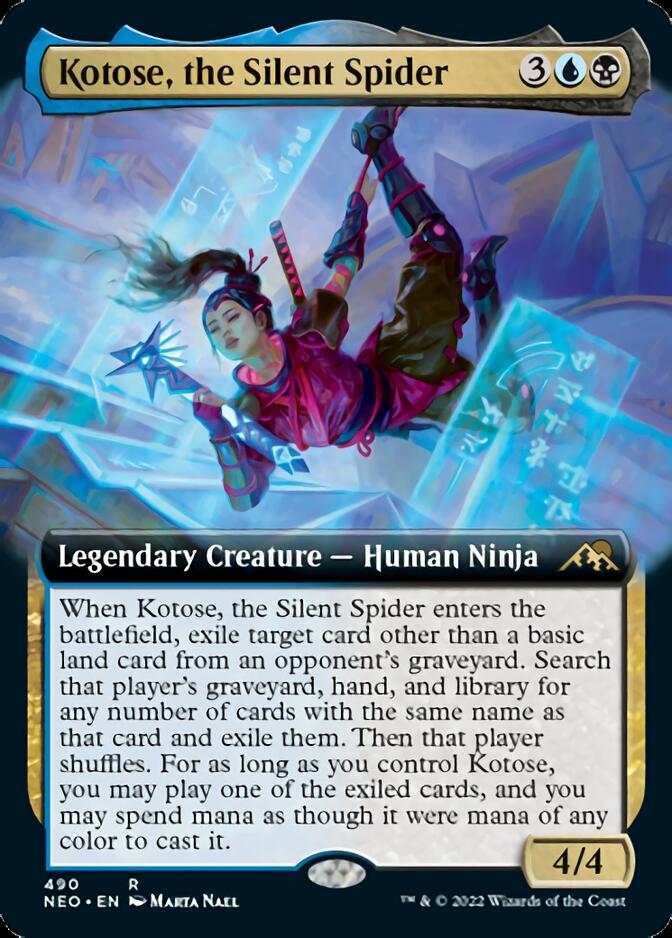 Kotose, the Silent Spider (Extended Art) [Kamigawa: Neon Dynasty] | The Time Vault CA