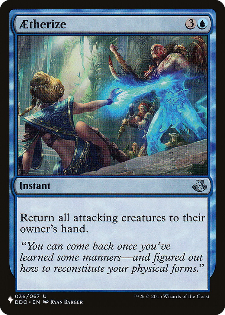 Aetherize [The List] | The Time Vault CA