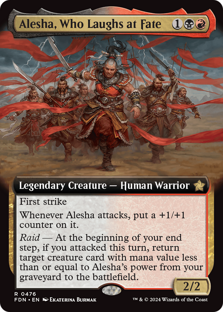 Alesha, Who Laughs at Fate (Extended Art) [Foundations] | The Time Vault CA