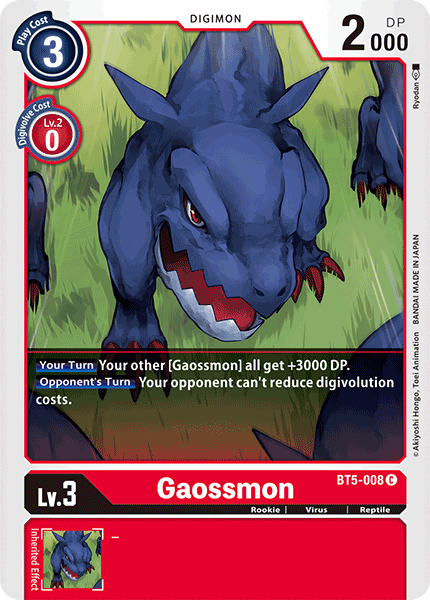 Gaossmon [BT5-008] [Battle of Omni] | The Time Vault CA