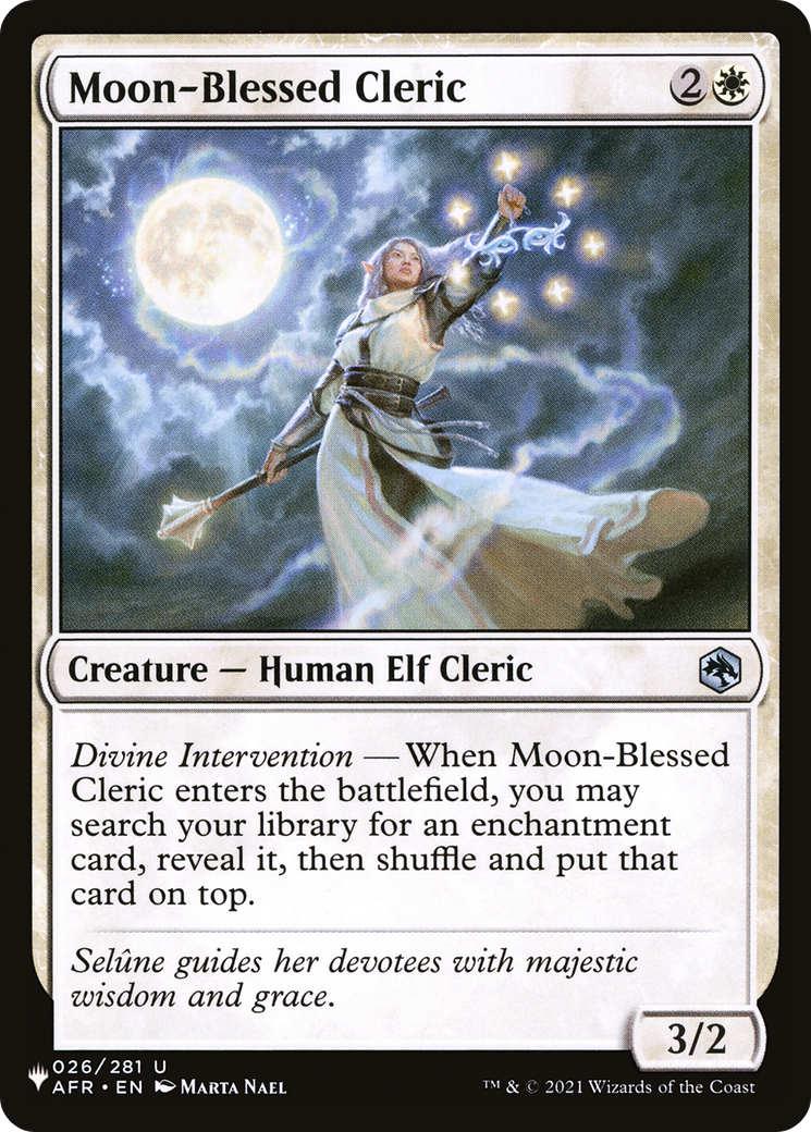 Moon-Blessed Cleric [The List] | The Time Vault CA