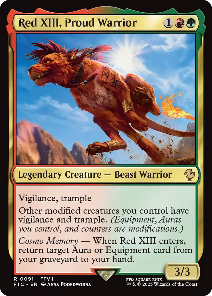 Red XIII, Proud Warrior [FINAL FANTASY Commander] | The Time Vault CA