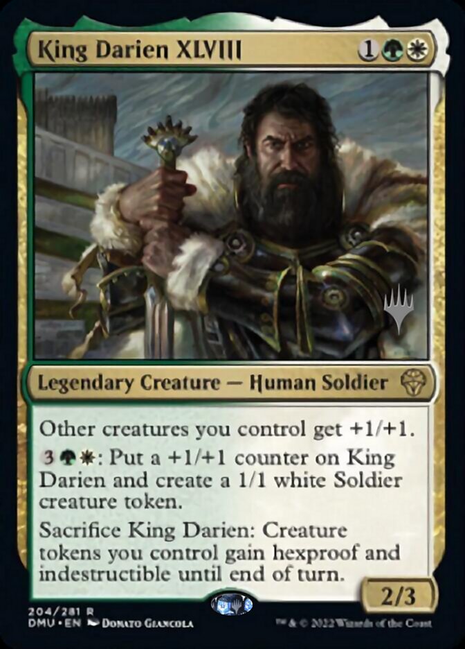 King Darien XLVIII (Promo Pack) [Dominaria United Promos] | The Time Vault CA