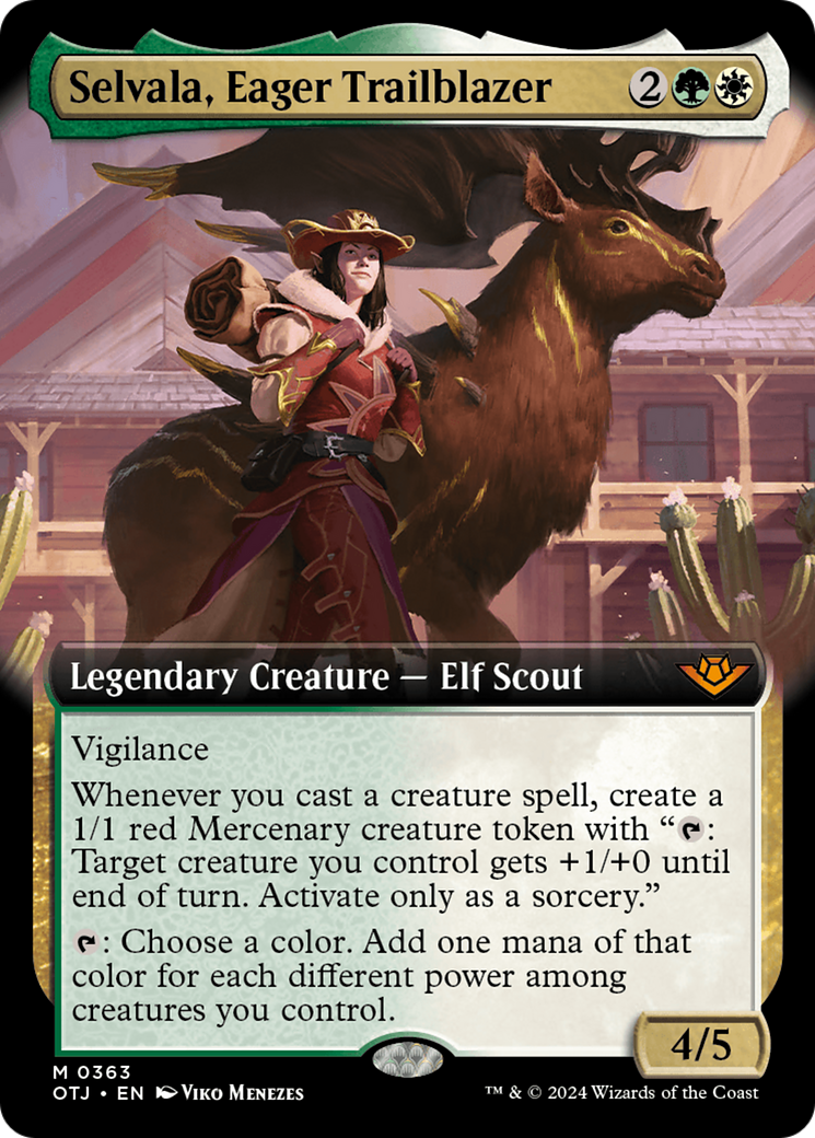 Selvala, Eager Trailblazer (Extended Art) [Outlaws of Thunder Junction] | The Time Vault CA