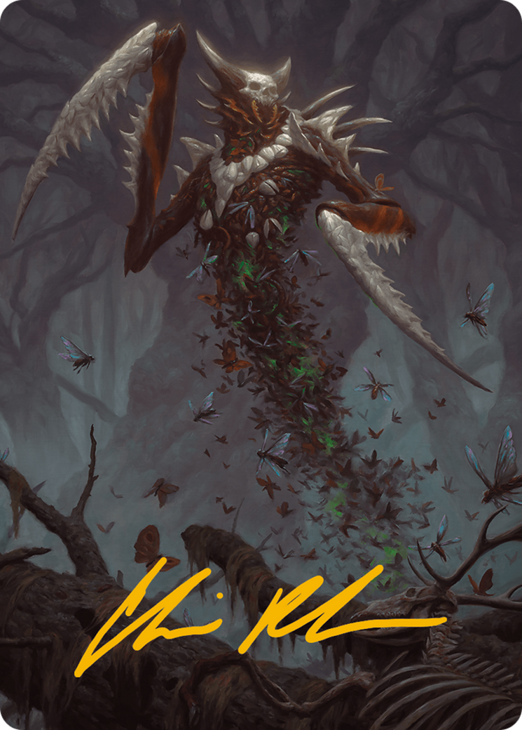 Grist, the Plague Swarm Art Card (Gold-Stamped Signature) [Modern Horizons 3 Art Series] | The Time Vault CA