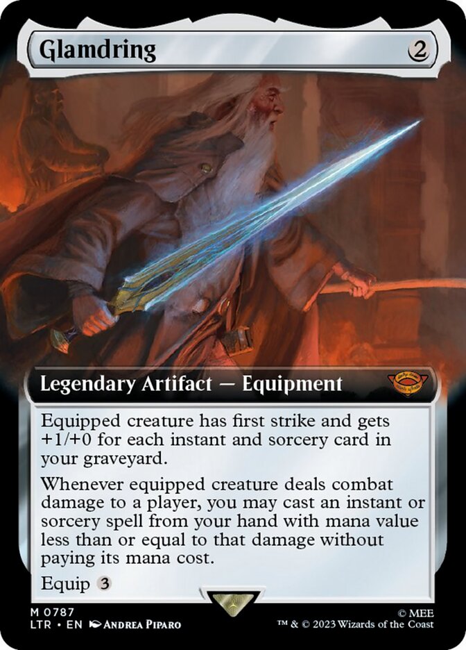 Glamdring (Extended Art) (Surge Foil) [The Lord of the Rings: Tales of Middle-Earth] | The Time Vault CA