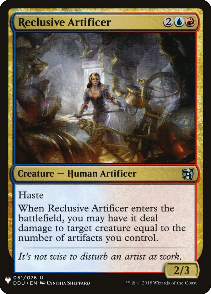Reclusive Artificer [Mystery Booster] | The Time Vault CA