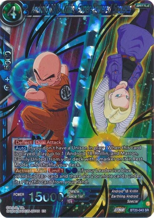 Android 18 & Krillin, Super-Powered Spouses (BT20-043) [Power Absorbed] | The Time Vault CA
