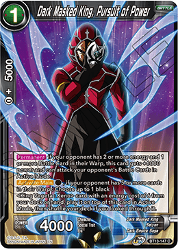 Dark Masked King, Pursuit of Power (Common) (BT13-147) [Supreme Rivalry] | The Time Vault CA