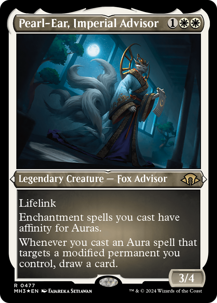 Pearl-Ear, Imperial Advisor (Foil Etched) [Modern Horizons 3] | The Time Vault CA