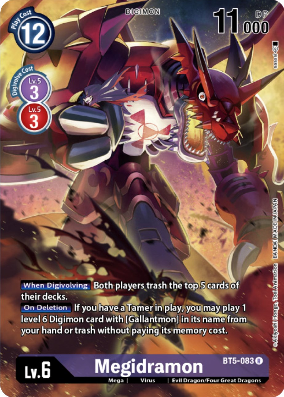 Megidramon [BT5-083] (Digimon Card Game Deck Box Set) [Battle of Omni Promos] | The Time Vault CA