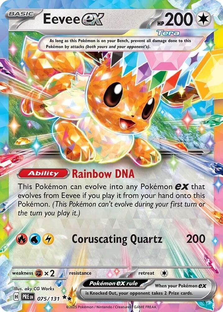 Eevee ex (075/131) [Scarlet & Violet: Prismatic Evolutions] | The Time Vault CA