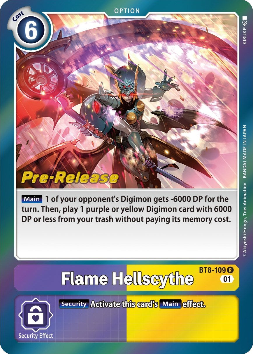 Flame Hellscythe [BT8-109] [New Awakening Pre-Release Cards] | The Time Vault CA