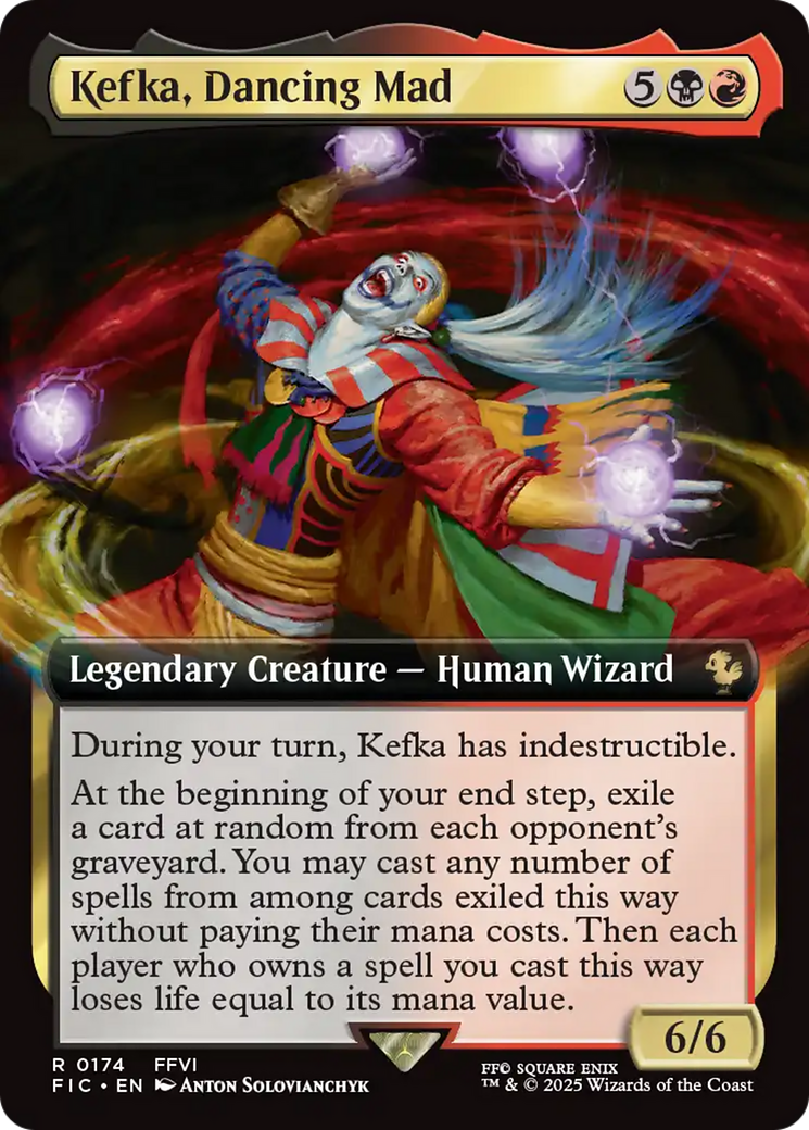 Kefka, Dancing Mad (Extended Art) [FINAL FANTASY Commander] | The Time Vault CA