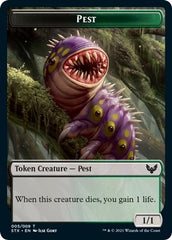 Elemental // Pest Double-Sided Token [Strixhaven: School of Mages Tokens] | The Time Vault CA