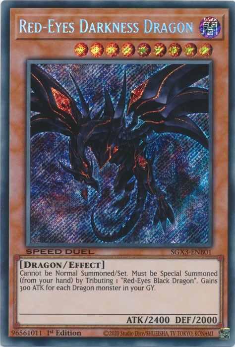 Red-Eyes Darkness Dragon [SGX3-ENB01] Secret Rare | The Time Vault CA