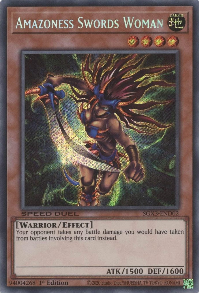 Amazoness Swords Woman [SGX3-END02] Secret Rare | The Time Vault CA