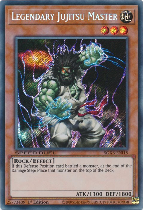 Legendary Jujitsu Master [SGX3-ENI15] Secret Rare | The Time Vault CA