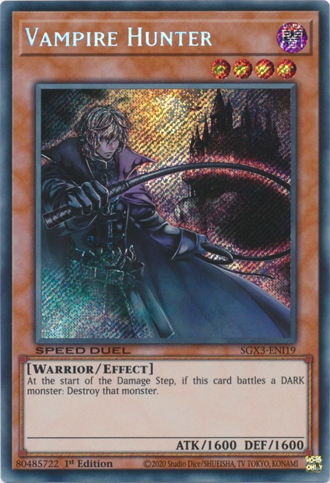 Vampire Hunter [SGX3-ENI19] Secret Rare | The Time Vault CA