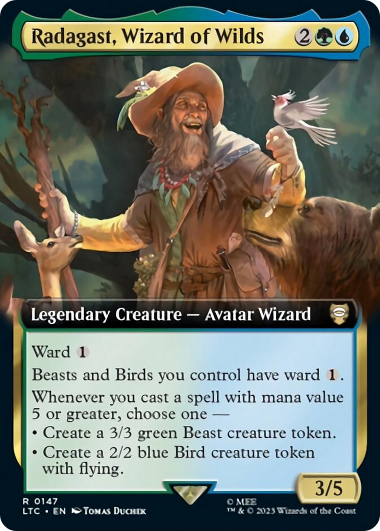 Radagast, Wizard of Wilds (Extended Art) [The Lord of the Rings: Tales of Middle-Earth Commander] | The Time Vault CA