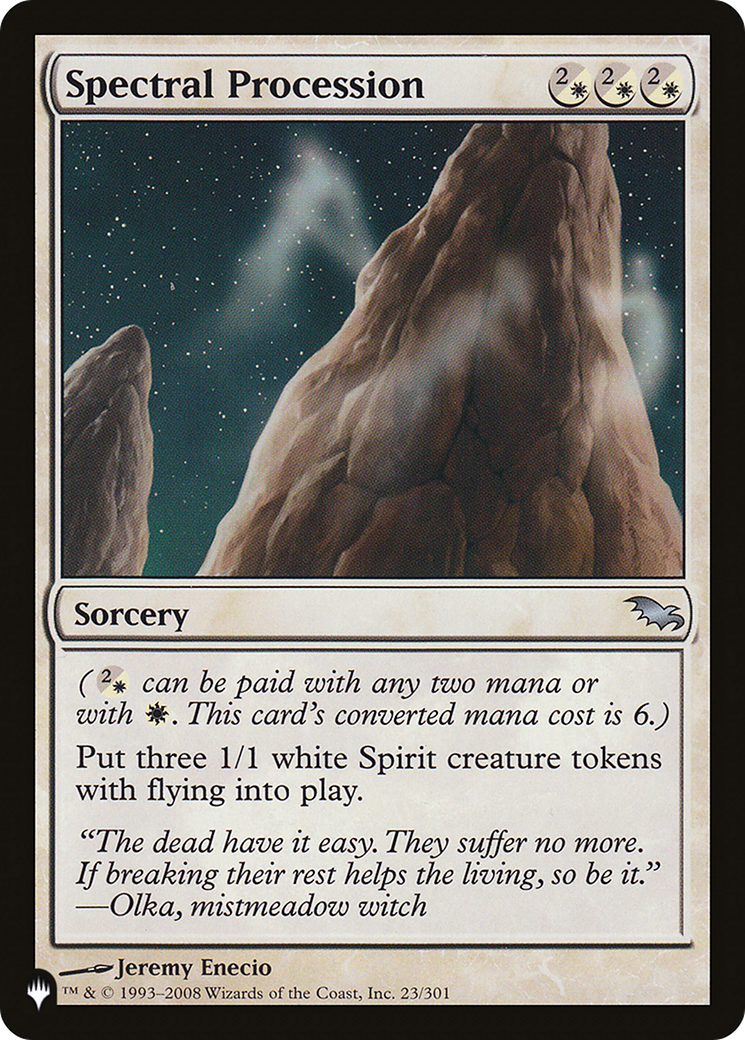 Spectral Procession [The List] | The Time Vault CA