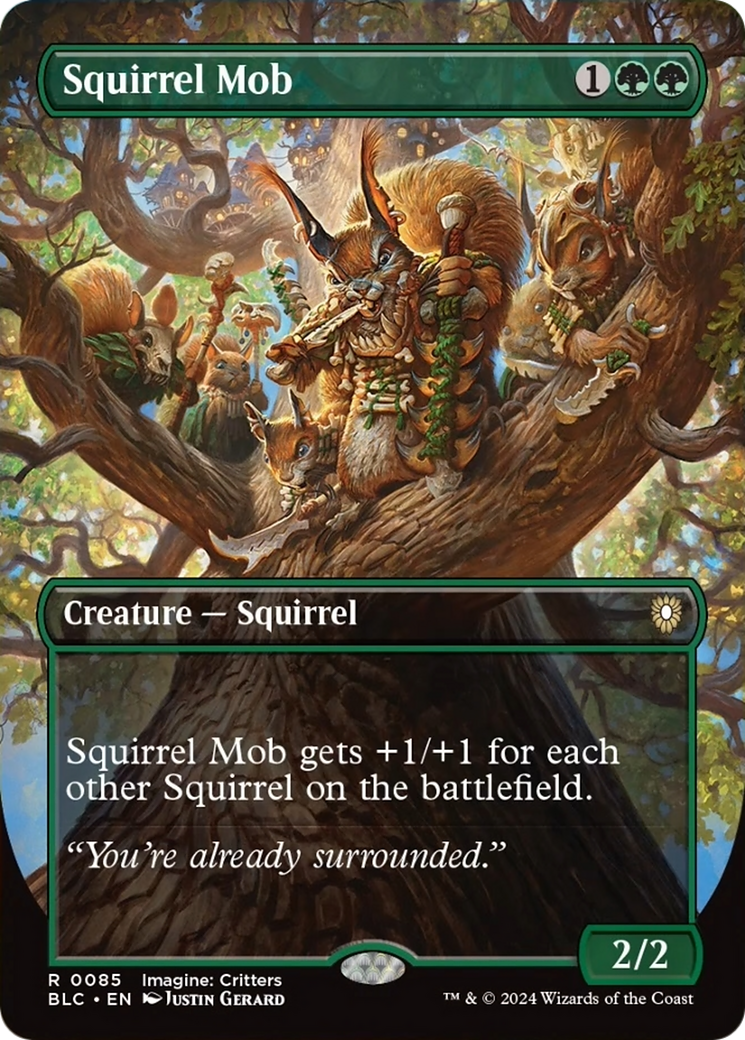 Squirrel Mob (Borderless) [Bloomburrow Commander] | The Time Vault CA