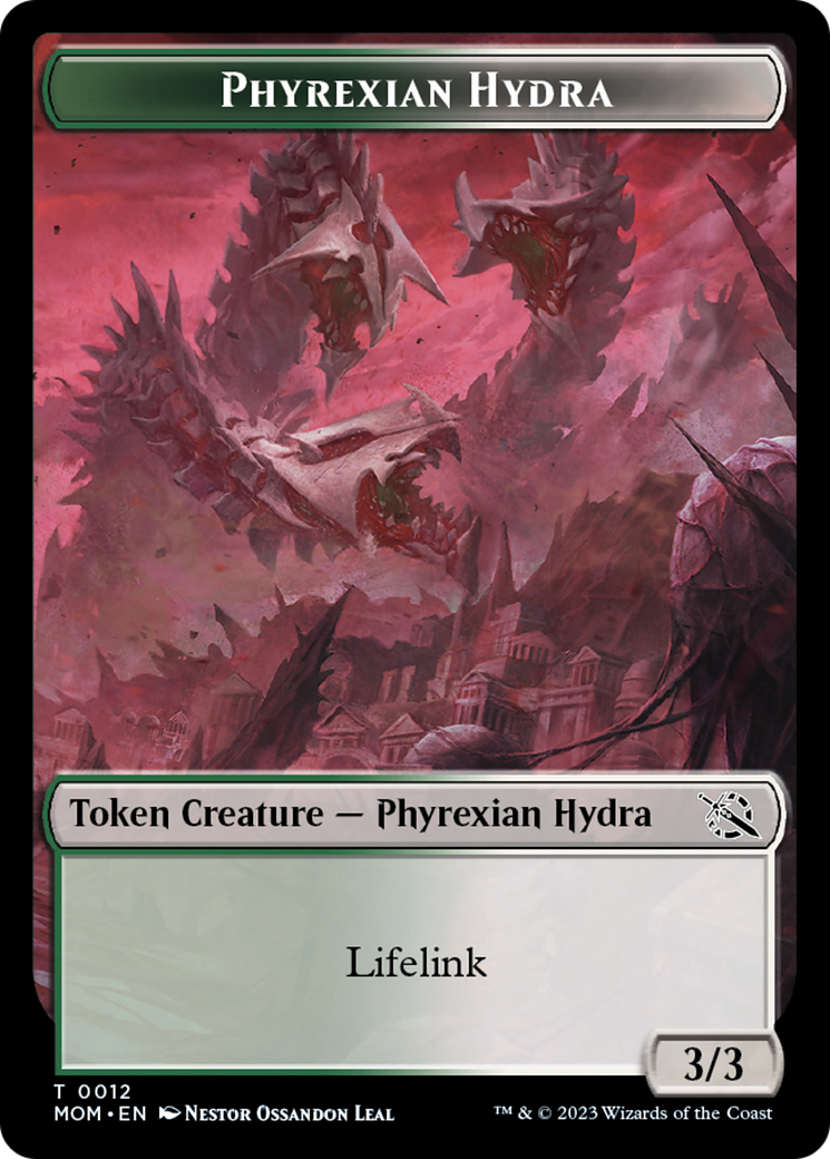 Elemental (9) // Phyrexian Hydra (12) Double-Sided Token [March of the Machine Tokens] | The Time Vault CA