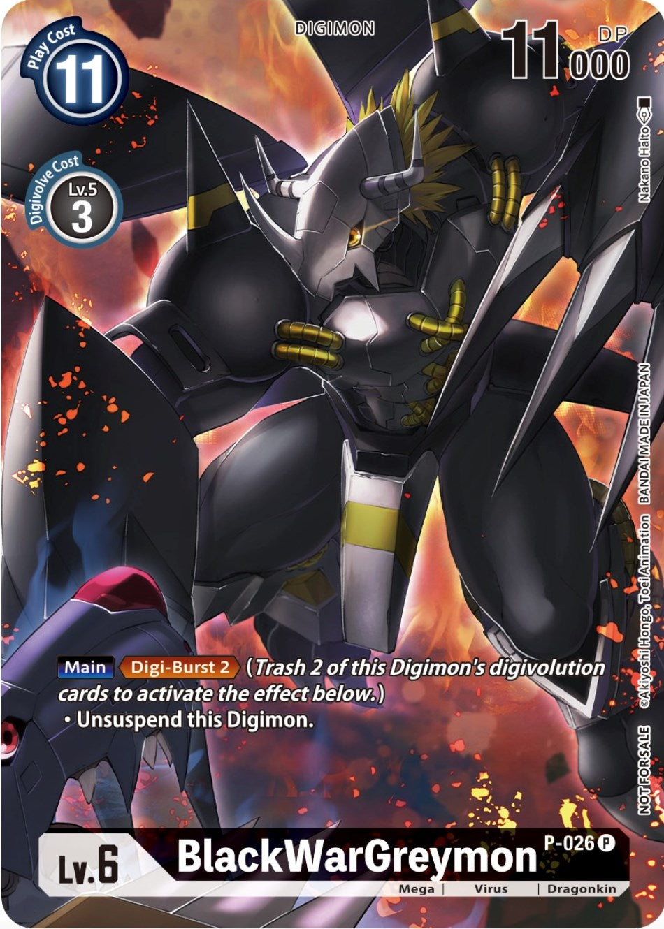 BlackWarGreymon [P-026] (Winner Pack Across Time) [Promotional Cards] | The Time Vault CA