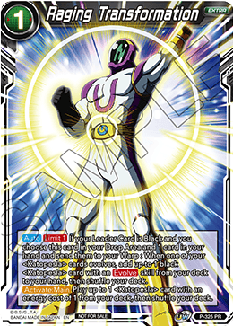 Raging Transformation (P-325) [Tournament Promotion Cards] | The Time Vault CA