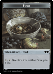 Rat // Food (0013) Double-Sided Token [Wilds of Eldraine Tokens] | The Time Vault CA