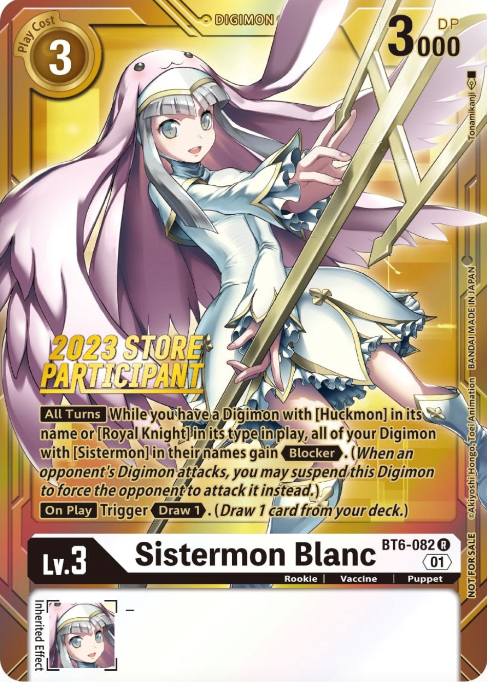 Sistermon Blanc [BT6-082] (2023 Store Participant) [Double Diamond Promos] | The Time Vault CA