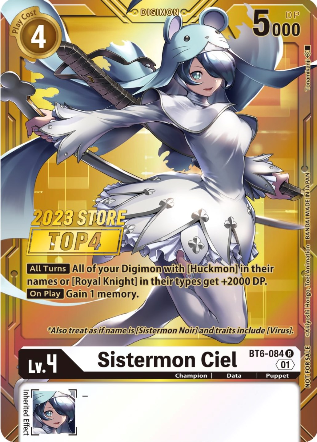 Sistermon Ciel [BT6-084] (2023 Store Top 4) [Double Diamond Promos] | The Time Vault CA