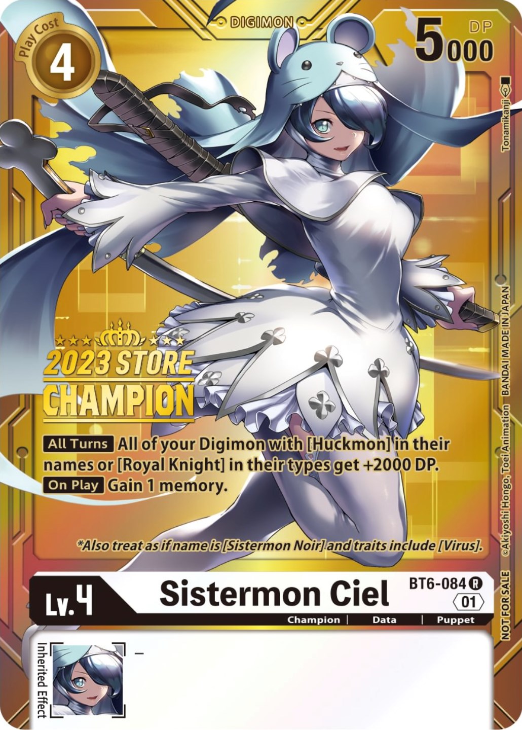 Sistermon Ciel [BT6-084] (2023 Store Champion) [Double Diamond Promos] | The Time Vault CA