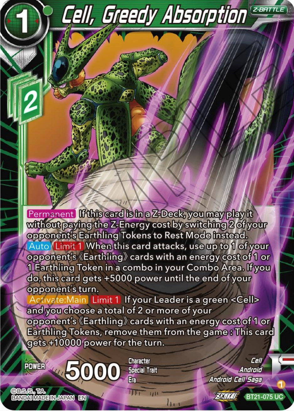 Cell, Greedy Absorption (BT21-075) [Wild Resurgence] | The Time Vault CA