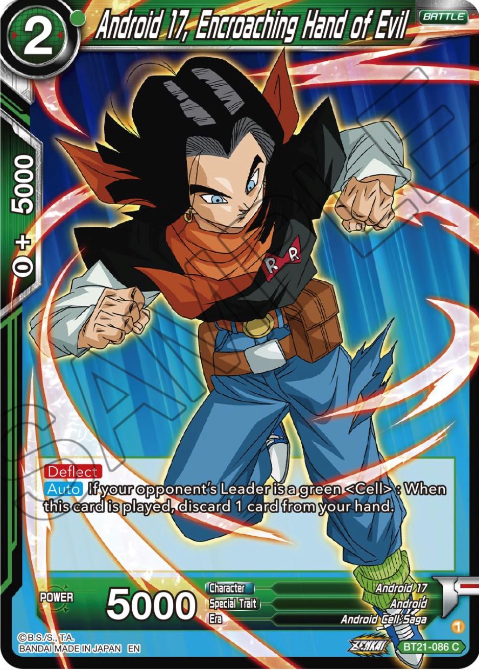 Android 17, Encroaching Hand of Evil (BT21-086) [Wild Resurgence] | The Time Vault CA