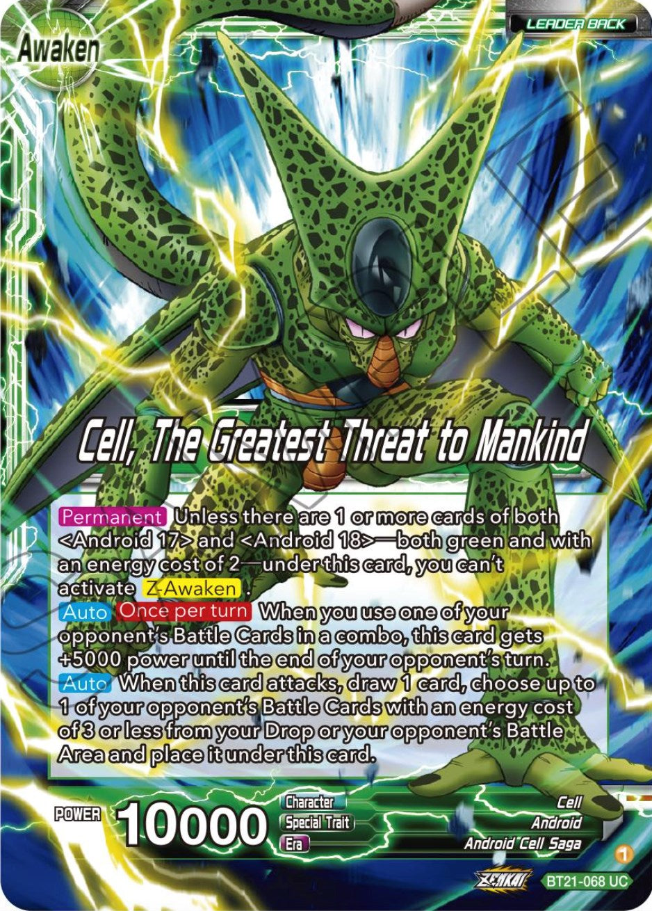 Cell // Cell, The Greatest Threat to Mankind (BT21-068) [Wild Resurgence] | The Time Vault CA