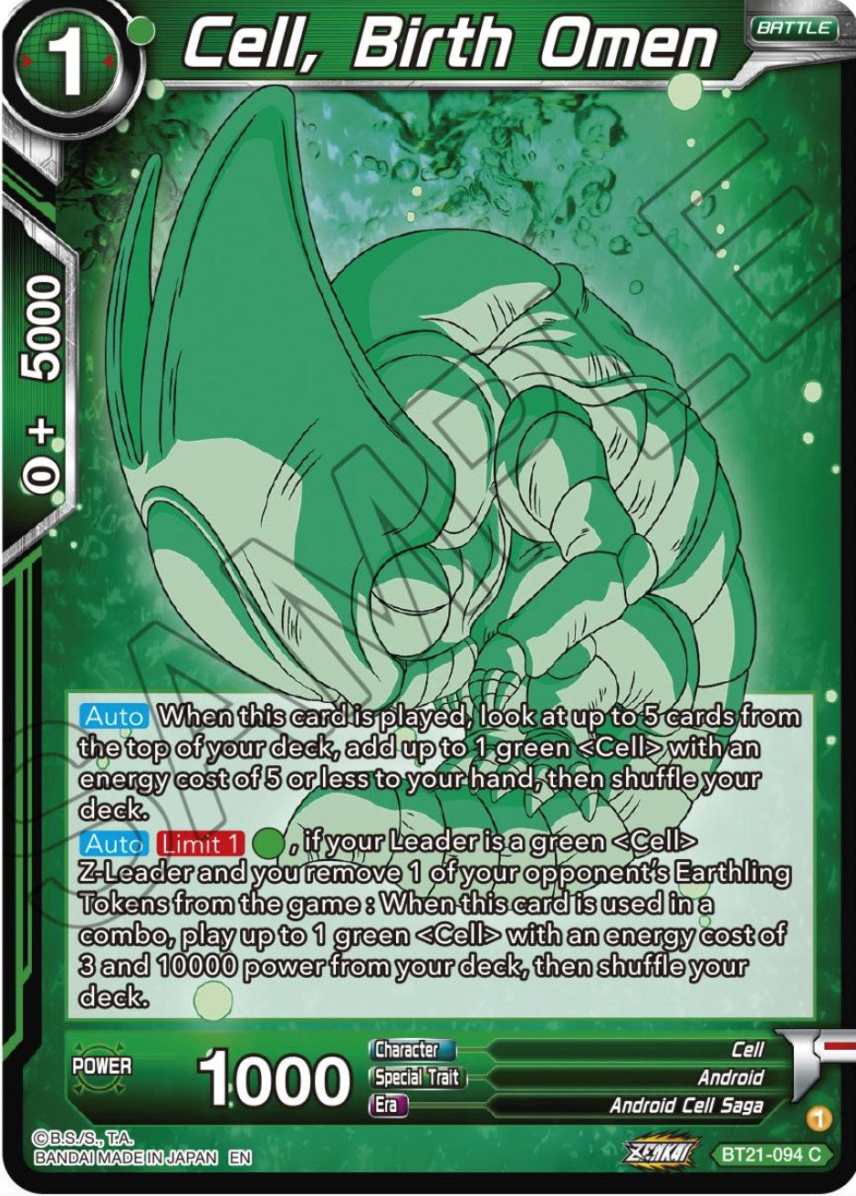 Cell, Birth Omen (BT21-094) [Wild Resurgence] | The Time Vault CA