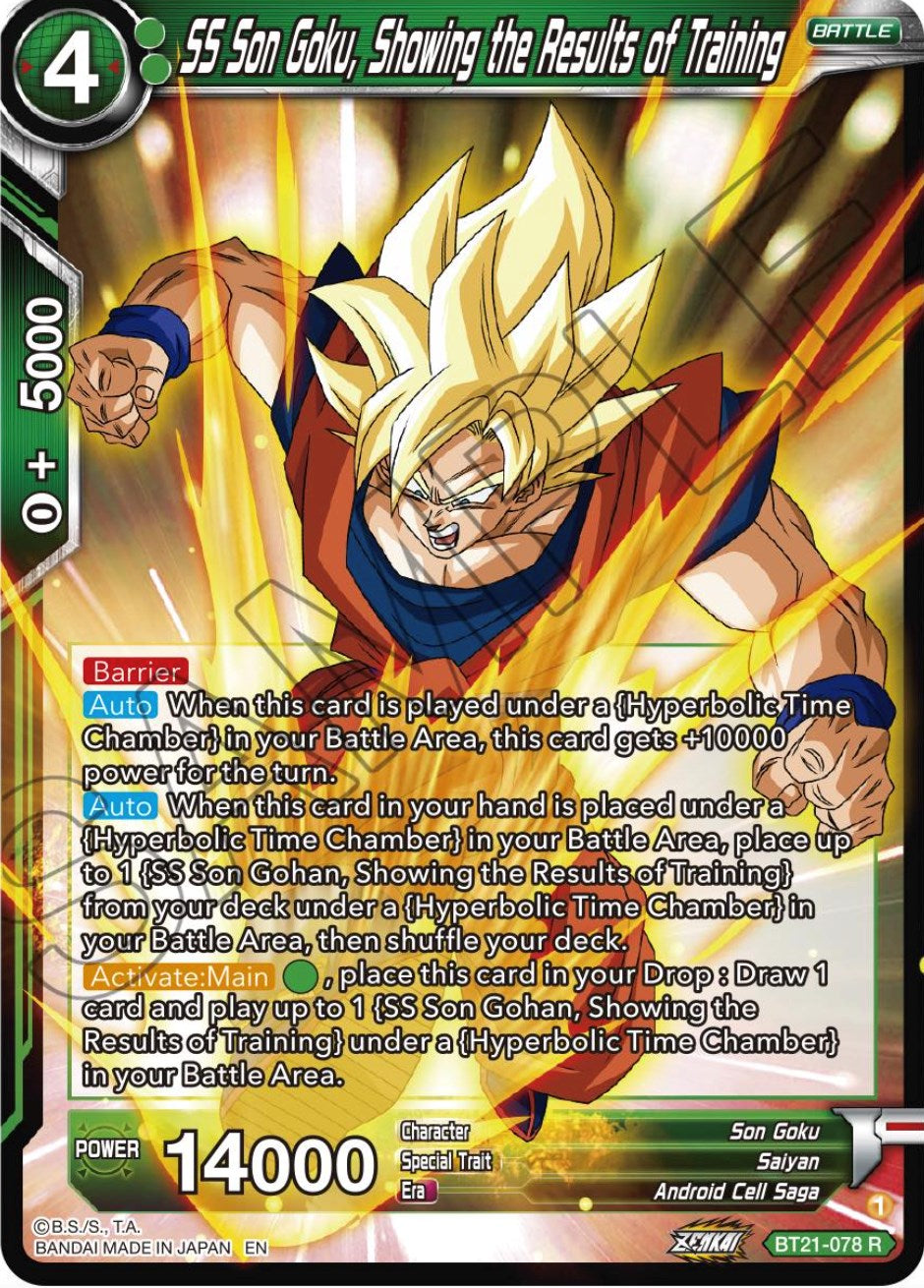 SS Son Goku, Showing the Results of Training (BT21-078) [Wild Resurgence] | The Time Vault CA